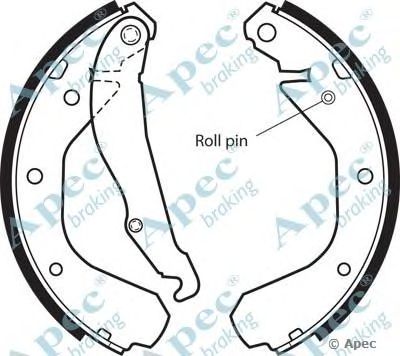 APEC BRAKING shu361 -  Комплект тормозных колодок
